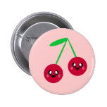 glückliche Freunde der kawaii Kirschfrucht Buttons