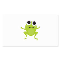 Glückliche Frosch-Geschenk-Karte Visitenkarten