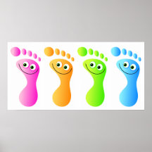 Glückliche Füße Posterdruck