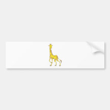 Glückliche Giraffe Auto Sticker