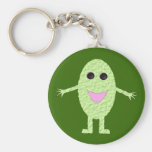 Glückliche grüne Traube Keychain Schlüsselband