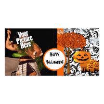 Glückliche Halloween-Foto-Karte Fotokarten