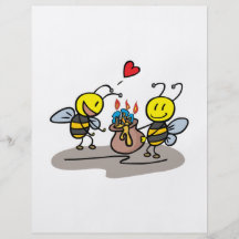 glückliche Honigbienen Flyerdruck