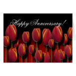 Glückliche Jahrestagsschablone Karte (Tulpe-Dschun