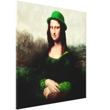 Glückliche Mona Lisa Gespannte Galeriedrucke