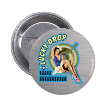 Glückliche Nasen-Kunst des Tropfen-WWII Buttons