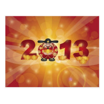Glückliche Neujahrsfest-Postkarte