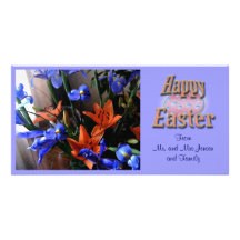 Glückliche Ostern-Foto-Karte Fotogrußkarten