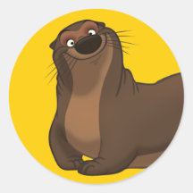 Glückliche Otter-Aufkleber