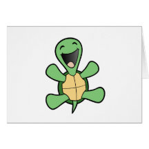 Glückliche Schildkröte Karte
