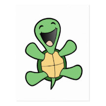 Glückliche Schildkröte Postkarten