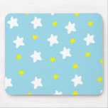 Glückliche Sterne blau Mousepads