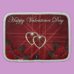 Glückliche Valentinstag-Goldherzen planer