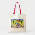 Glückliche Vogel-Familien-Tasche