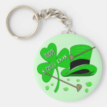 Glücklichen St Patrick TagesKleeblatt Schlüsselband