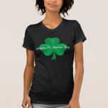Glücklichen Tag St. Pattys! Grünes Satin-Kleeblatt