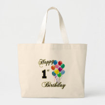 Glücklicher 1. Geburtstag Tasche