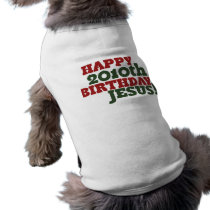 Glücklicher 2010. Geburtstag Jesus hundekleidung