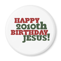 Glücklicher 2010. Geburtstag Jesus magnete