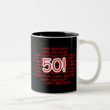 Glücklicher 50. Geburtstag Teetassen