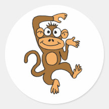Glücklicher Affe des Tanzen-AF Sticker