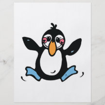 glücklicher Baby-Pinguin Personalisierte Flyer