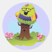 Glücklicher Baum-Aufkleber