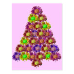 Glücklicher Blumen-Baum Postkarte