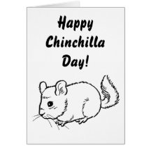 Glücklicher Chinchilla-Tag! Karte