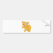 Glücklicher Eichhörnchen-Cartoon Autosticker