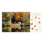 Glücklicher Erntedank/Fall Photo Karten