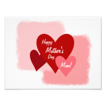 Glücklicher Foto-Papier-Druck der Mutter Tages