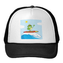 GLÜCKLICHER FROSCH CA des SURFER-4419-Happy-Frog-W Trucker Cap
