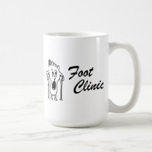 Glücklicher Fuß/trauriger Fuß Kaffeetassen