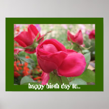 glücklicher Geburtstag zu. Plakatdrucke