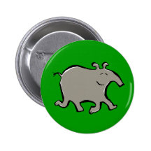 glücklicher gehender Tapir Anstecknadelbuttons
