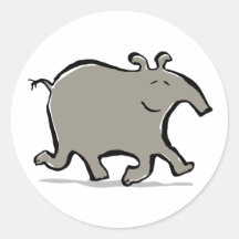 glücklicher gehender Tapir Stickers