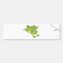 Glücklicher Hopfen-Frosch Autoaufkleber
