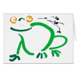 Glücklicher hopfenreicher Frosch Karte