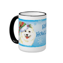 Glücklicher Howliday Samoyed Tee Haferl