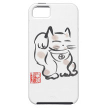 Glücklicher Katze iPhone Fall iPhone 5 Etuis