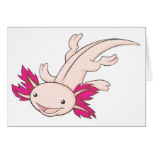 Glücklicher mexikanischer Axolotl Grußkarten