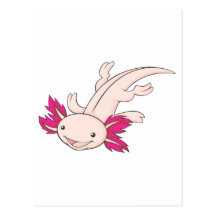 Glücklicher mexikanischer Axolotl Postkarte