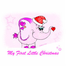 Glücklicher Pinkie meine erste Weihnachtsfoto-Skul Foto Ausschnitte