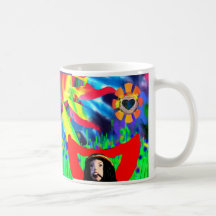 Glücklicher Planethippie-Becher Tassen