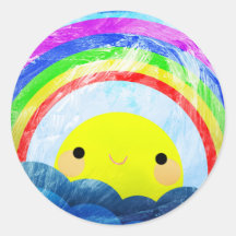 Glücklicher Regenbogen Sticker