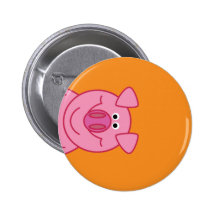 GLÜCKLICHER SCHWEIN-KNOPF ANSTECKNADEL