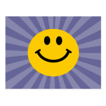 Glücklicher Smiley Postkarte