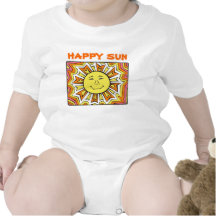 Glücklicher Sun Baby Strampler