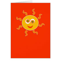 Glücklicher Sun karten